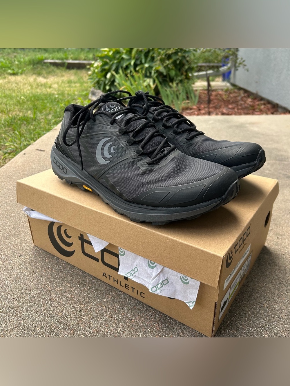 Mens Black Topo Athletic Terraventure 4 WP - size 12.5